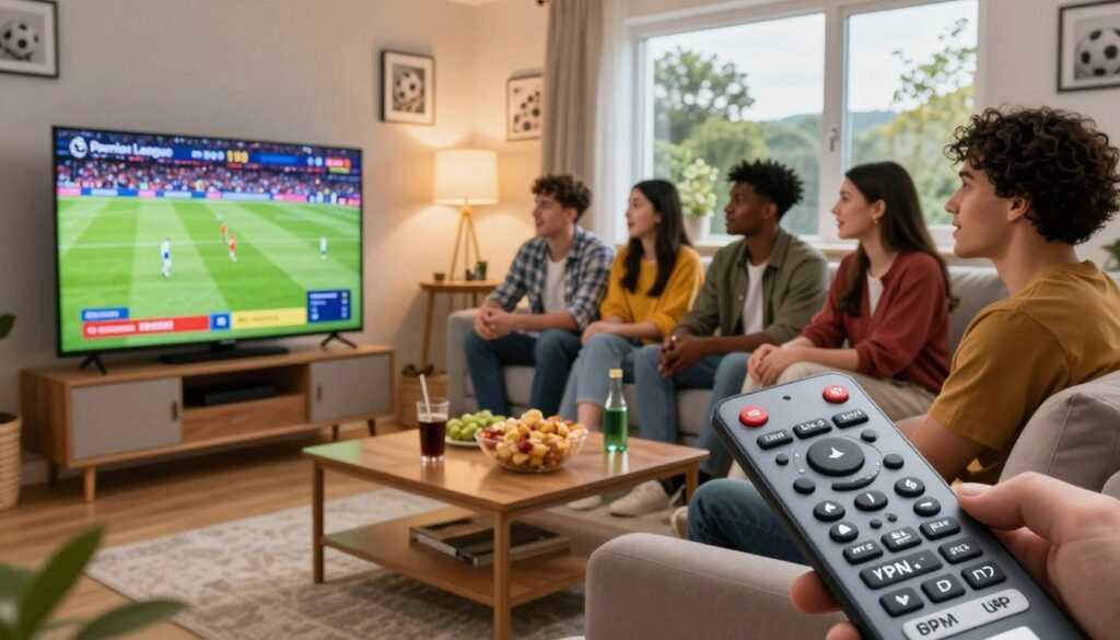IPTV access Premier League matches through VPN and compatible devices