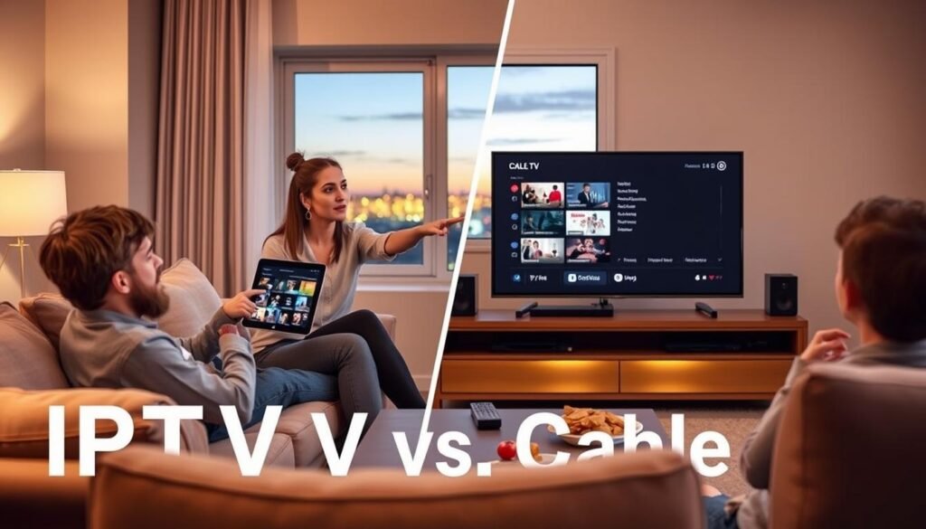 IPTV and cable TV viewing habits comparison
