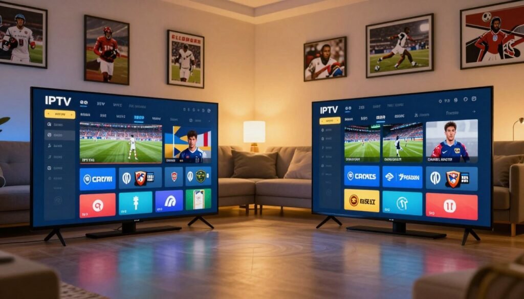 IPTV cable comparison sports interface and navigation