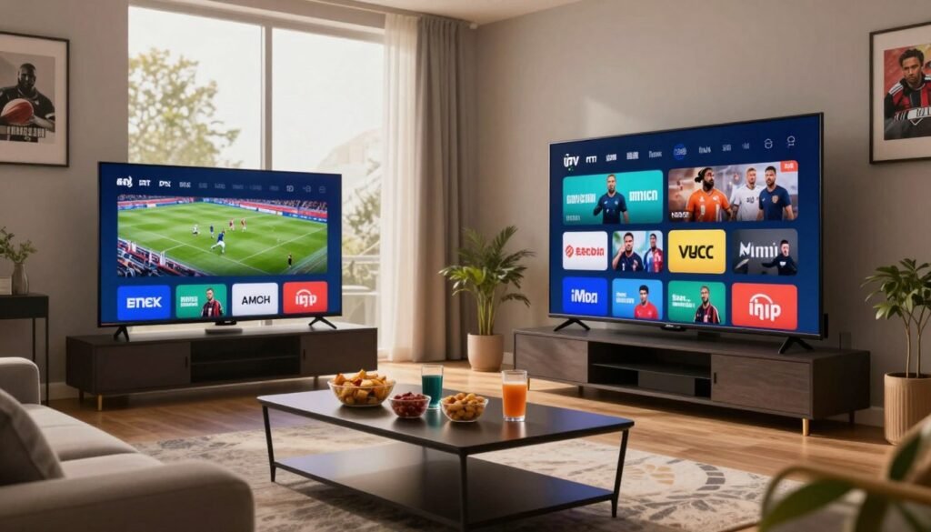 IPTV entertainment and sports channels available with 12 month streaming plan