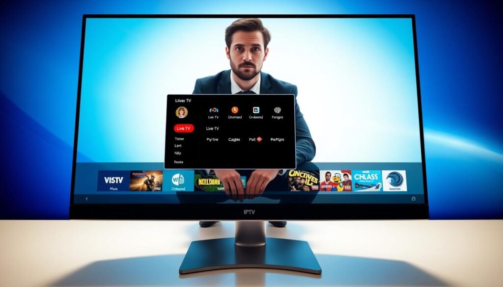 IPTV interface navigation and channel layout