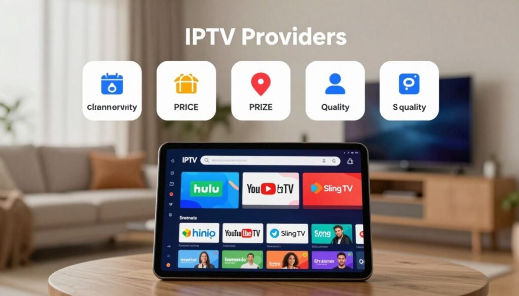 IPTV providers comparison U.S. streaming services