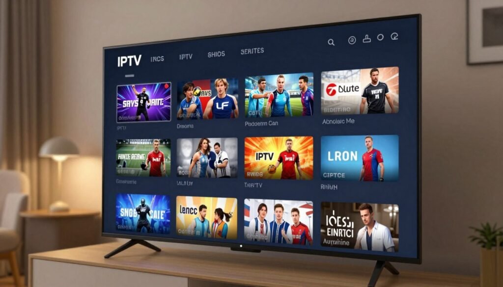 IPTV service channel lineup interface