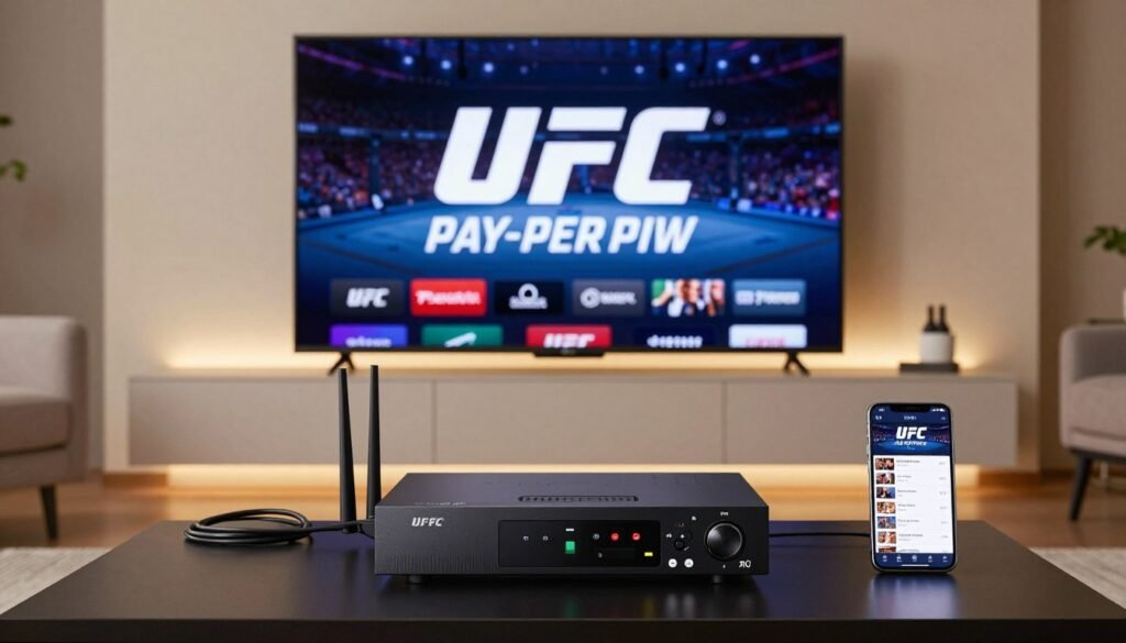 IPTV service equipment setup for UFC streaming