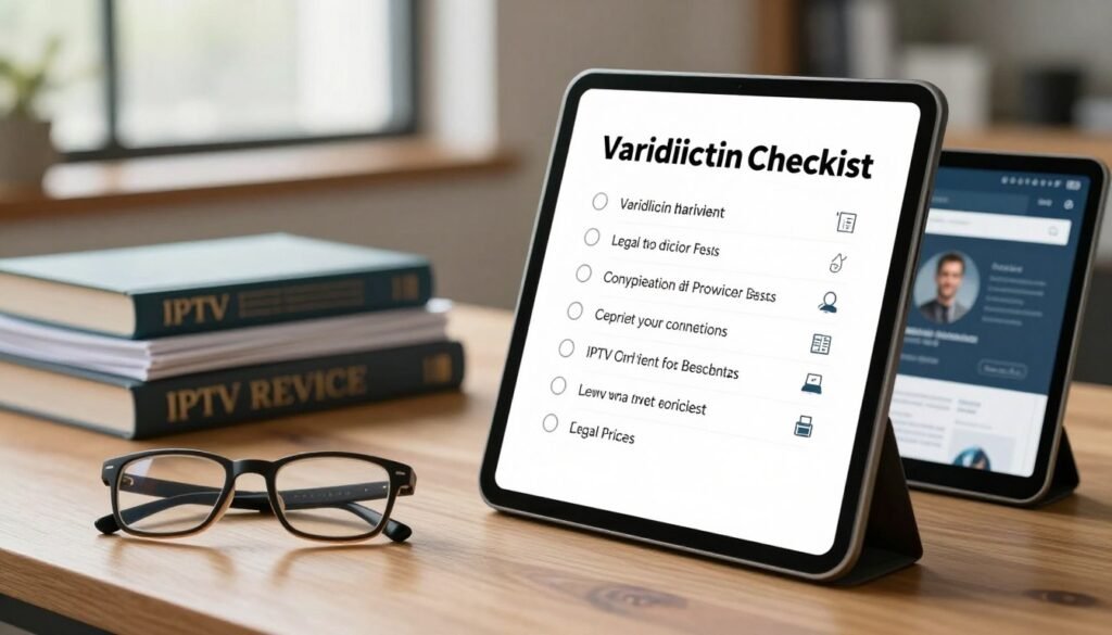 Legal IPTV service provider verification checklist