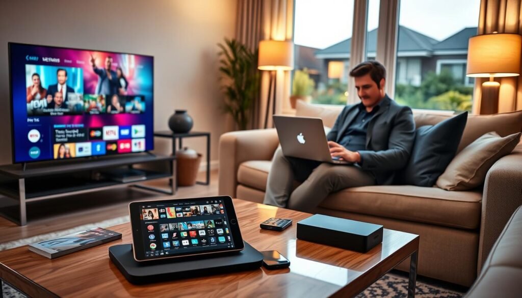 Multi-device IPTV streaming across different devices in United States