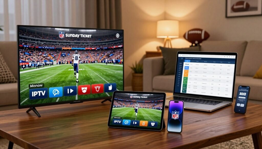 NFL Sunday Ticket IPTV subscription options