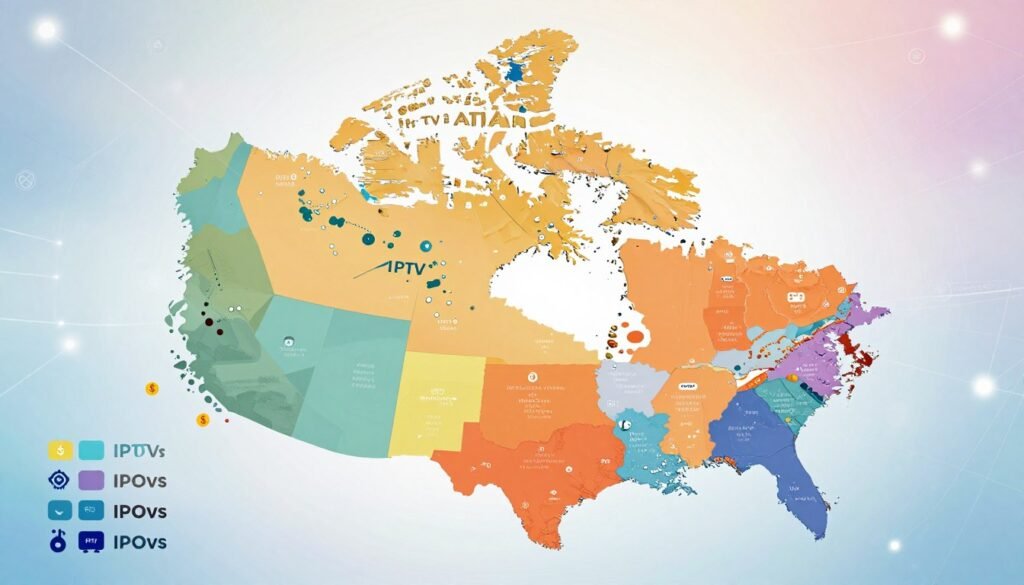 Regional IPTV pricing variations across Canadian provinces and U.S. markets