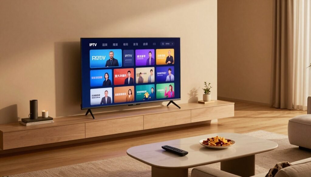 Smart TV with IPTV local channel streaming capabilities