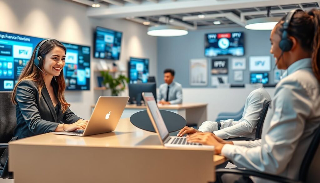 customer service and technical support for IPTV providers