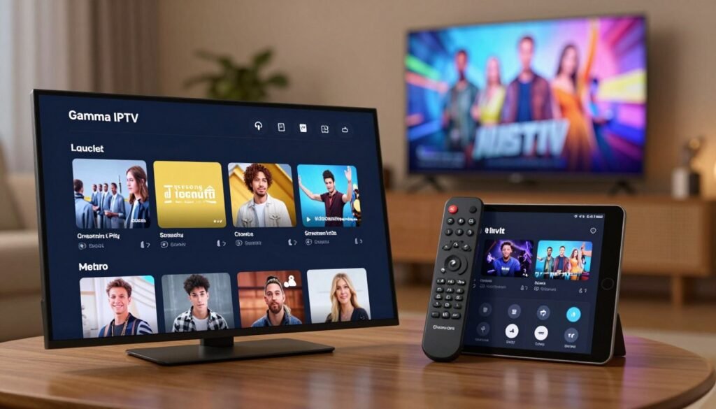 gamma iptv features and streaming quality interface