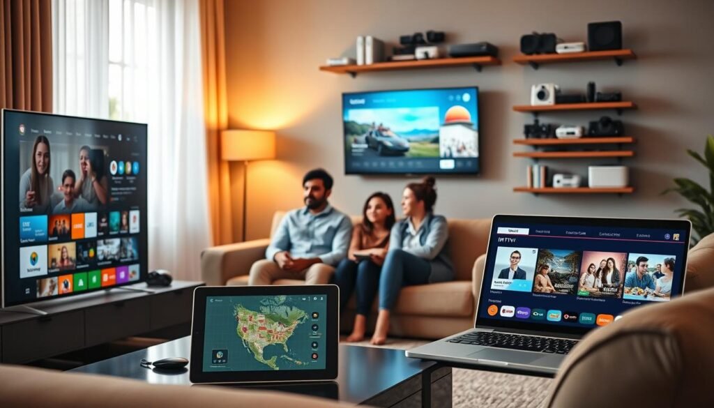 multi-location IPTV streaming service flexibility