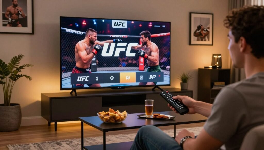 navigate IPTV interface to watch UFC PPV events online