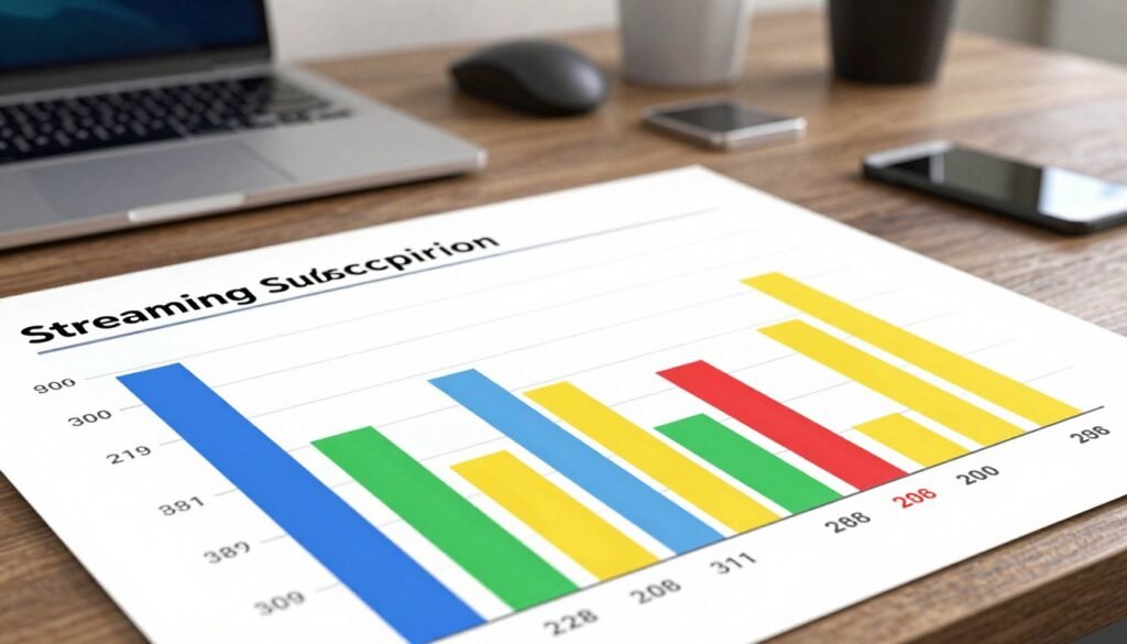 yearly streaming subscription cost comparison chart